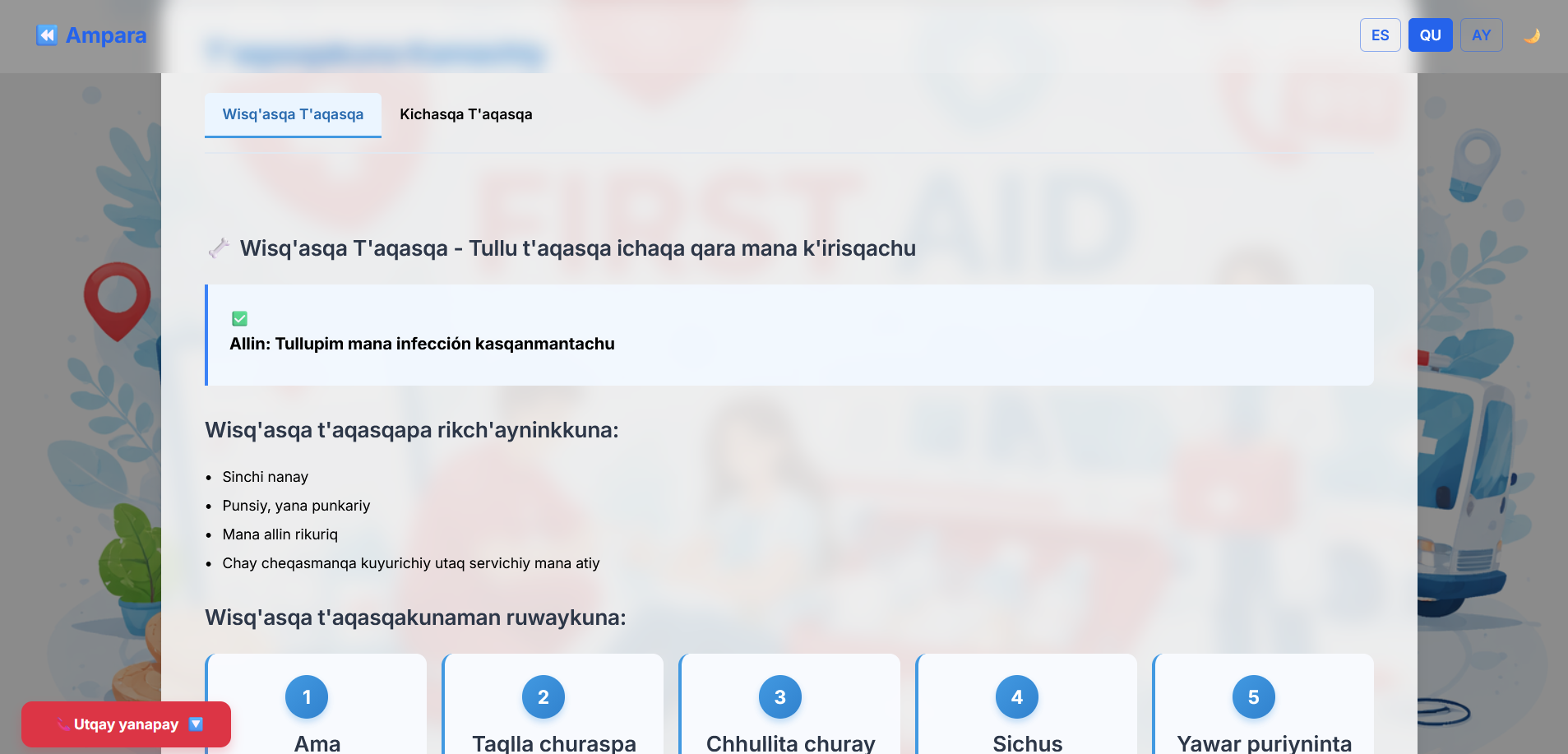 Proyecto Ampara — Idioma aimara